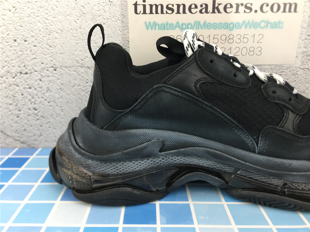 G5 Batch Balenciaga Triple S Black Clear Sole